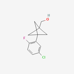 [3-(5-Chloro-2-fluorophenyl)-1-bicyclo[1.1.1]pentanyl]methanol