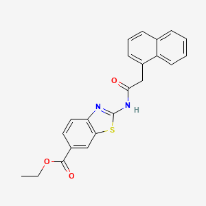 Ethyl 2-(2-(naphthalen-1-yl)acetamido)benzo[d]thiazole-6-carboxylate