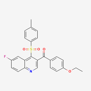 (4-Ethoxyphenyl)(6-fluoro-4-tosylquinolin-3-yl)methanone