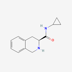 molecular formula C13H16N2O B2815507 (3S)-N-cyclopropyl-1,2,3,4-tetrahydroisoquinoline-3-carboxamide CAS No. 871130-68-6
