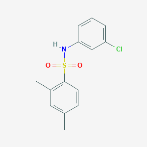 molecular formula C14H14ClNO2S B281551 N-(3-chlorophenyl)-2,4-dimethylbenzenesulfonamide 