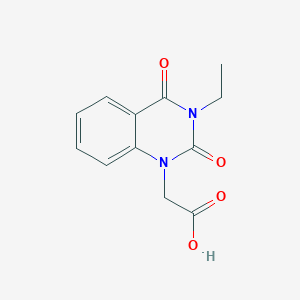 molecular formula C12H12N2O4 B2815510 2-(3-Ethyl-2,4-dioxoquinazolin-1-yl)acetic acid CAS No. 872108-02-6