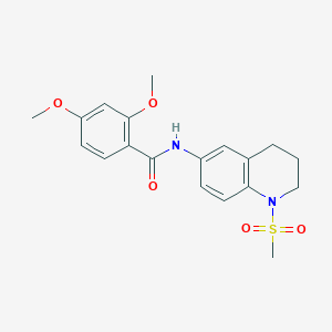 2,4-dimethoxy-N-(1-methylsulfonyl-3,4-dihydro-2H-quinolin-6-yl)benzamide