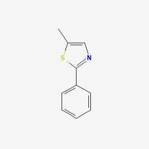 molecular formula C10H9NS B2815521 5-Methyl-2-phenylthiazole CAS No. 5221-69-2