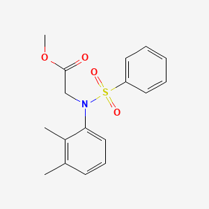 Methyl N-(2,3-dimethylphenyl)-N-(phenylsulfonyl)glycinate