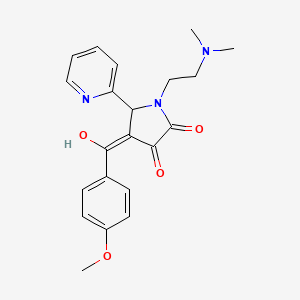 1-(2-(dimethylamino)ethyl)-3-hydroxy-4-(4-methoxybenzoyl)-5-(pyridin-2-yl)-1H-pyrrol-2(5H)-one