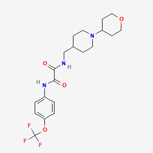 molecular formula C20H26F3N3O4 B2815546 N1-((1-(tetrahydro-2H-pyran-4-yl)piperidin-4-yl)methyl)-N2-(4-(trifluoromethoxy)phenyl)oxalamide CAS No. 2034444-03-4