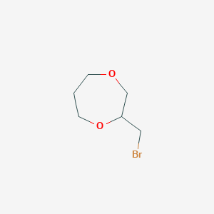molecular formula C6H11BrO2 B2815557 2-(溴甲基)-1,4-二氧杂环戊烷 CAS No. 1824465-37-3