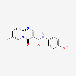 molecular formula C17H15N3O3 B2815558 N-(4-甲氧基苯基)-7-甲基-4-氧代-4H-吡啶[1,2-a]嘧啶-3-甲酰胺 CAS No. 877649-78-0