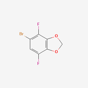 molecular formula C7H3BrF2O2 B2815560 5-溴-4,7-二氟-1,3-苯并二噁唑 CAS No. 1784571-56-7