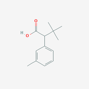 molecular formula C13H18O2 B2815563 3,3-Dimethyl-2-(3-methylphenyl)butanoic acid CAS No. 1892490-54-8