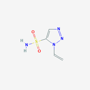 molecular formula C4H6N4O2S B2815575 3-Ethenyltriazole-4-sulfonamide CAS No. 2470438-31-2