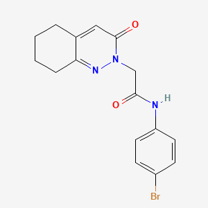 molecular formula C16H16BrN3O2 B2815577 N-(4-bromophenyl)-2-(3-oxo-5,6,7,8-tetrahydrocinnolin-2(3H)-yl)acetamide CAS No. 932972-27-5