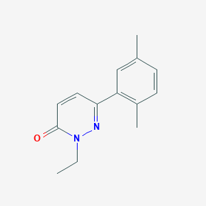 molecular formula C14H16N2O B2815580 6-(2,5-Dimethylphenyl)-2-ethylpyridazin-3-one CAS No. 922960-09-6