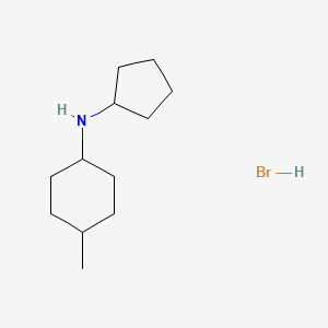 molecular formula C12H24BrN B2815582 N-cyclopentyl-4-methylcyclohexanamine hydrobromide CAS No. 1609396-19-1; 859520-97-1