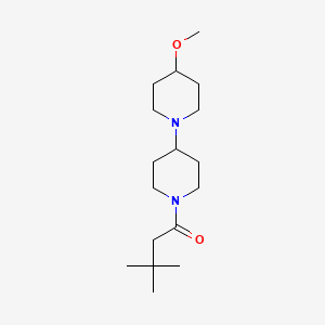 1-{4-Methoxy-[1,4'-bipiperidine]-1'-yl}-3,3-dimethylbutan-1-one