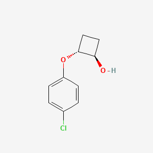 molecular formula C10H11ClO2 B2815646 (1R,2R)-2-(4-chlorophenoxy)cyclobutan-1-ol CAS No. 2165815-60-9; 84525-21-3