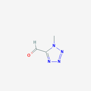molecular formula C3H4N4O B2815648 1-Methyltetrazole-5-carbaldehyde CAS No. 37468-62-5