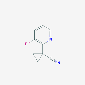 molecular formula C9H7FN2 B2815660 1-(3-Fluoropyridin-2-yl)cyclopropane-1-carbonitrile CAS No. 1427021-52-0