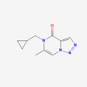 molecular formula C10H12N4O B2815662 5-(Cyclopropylmethyl)-6-methyltriazolo[1,5-a]pyrazin-4-one CAS No. 2415582-64-6