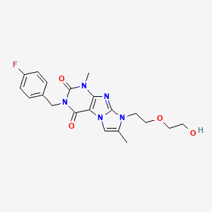 3-(4-fluorobenzyl)-8-(2-(2-hydroxyethoxy)ethyl)-1,7-dimethyl-1H-imidazo[2,1-f]purine-2,4(3H,8H)-dione