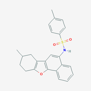 molecular formula C24H23NO3S B281568 4-methyl-N-(8-methyl-7,8,9,10-tetrahydronaphtho[1,2-b][1]benzofuran-5-yl)benzenesulfonamide 