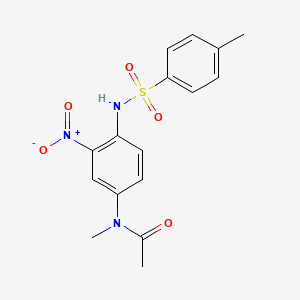N-Methyl-N-(4-(((4-methylphenyl)sulfonyl)amino)-3-nitrophenyl)acetamide