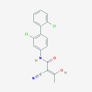 molecular formula C17H12Cl2N2O2 B2815701 (2z)-2-Cyano-N-(2,2'-Dichlorobiphenyl-4-Yl)-3-Hydroxybut-2-Enamide CAS No. 1148126-00-4