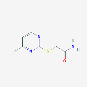 molecular formula C7H9N3OS B2815711 2-(4-Methylpyrimidin-2-yl)sulfanylacetamide CAS No. 74537-76-1
