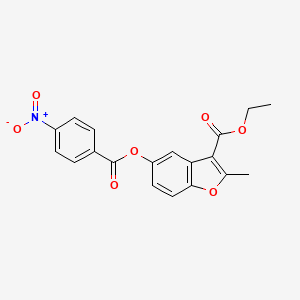 Ethyl 2-methyl-5-[(4-nitrobenzoyl)oxy]-1-benzofuran-3-carboxylate