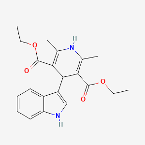 diethyl 4-(1H-indol-3-yl)-2,6-dimethyl-1,4-dihydropyridine-3,5-dicarboxylate
