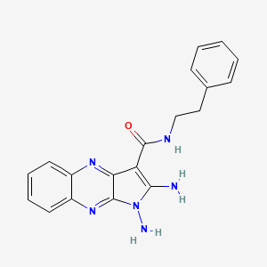 1,2-diamino-N-(2-phenylethyl)-1H-pyrrolo[2,3-b]quinoxaline-3-carboxamide