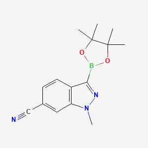 1-Methyl-3-(4,4,5,5-tetramethyl-1,3,2-dioxaborolan-2-YL)-indazole-6-carbonitrile