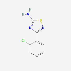 molecular formula C8H6ClN3S B2815756 3-(2-氯苯基)-1,2,4-噻二唑-5-胺 CAS No. 19922-06-6
