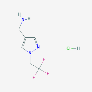 [1-(2,2,2-Trifluoroethyl)-1H-pyrazol-4-yl]methanamine hydrochloride