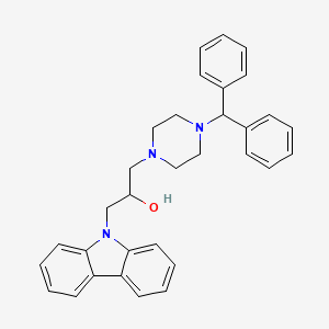 1-(9H-carbazol-9-yl)-3-[4-(diphenylmethyl)piperazin-1-yl]propan-2-ol