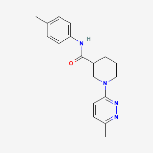 molecular formula C18H22N4O B2815776 1-(6-methylpyridazin-3-yl)-N-(p-tolyl)piperidine-3-carboxamide CAS No. 2309555-68-6