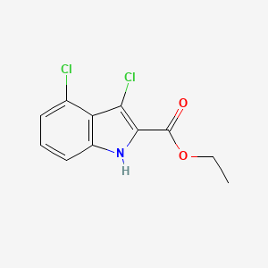 molecular formula C11H9Cl2NO2 B2815778 ethyl 3,4-dichloro-1H-indole-2-carboxylate CAS No. 881040-28-4
