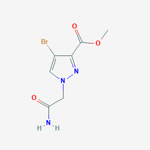 Methyl 4-bromo-1-(carbamoylmethyl)pyrazole-3-carboxylate