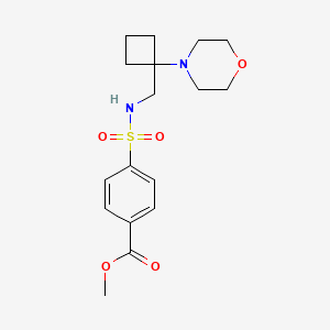 Methyl 4-[(1-morpholin-4-ylcyclobutyl)methylsulfamoyl]benzoate