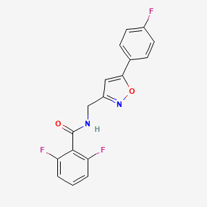 2,6-difluoro-N-((5-(4-fluorophenyl)isoxazol-3-yl)methyl)benzamide