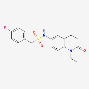 N-(1-ethyl-2-oxo-1,2,3,4-tetrahydroquinolin-6-yl)-1-(4-fluorophenyl)methanesulfonamide