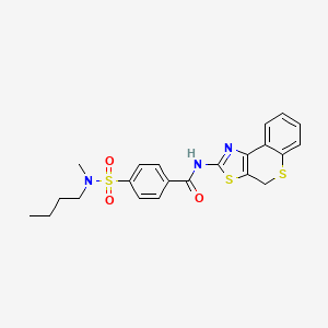 4-(N-butyl-N-methylsulfamoyl)-N-(4H-thiochromeno[4,3-d]thiazol-2-yl)benzamide