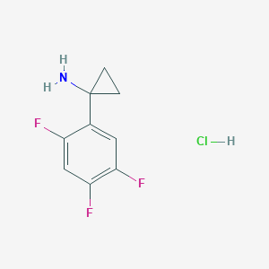 1-(2,4,5-Trifluorophenyl)cyclopropan-1-amine;hydrochloride