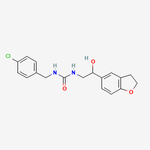 1-(4-Chlorobenzyl)-3-(2-(2,3-dihydrobenzofuran-5-yl)-2-hydroxyethyl)urea