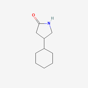 molecular formula C10H17NO B2815805 4-Cyclohexylpyrrolidin-2-one CAS No. 1428233-96-8