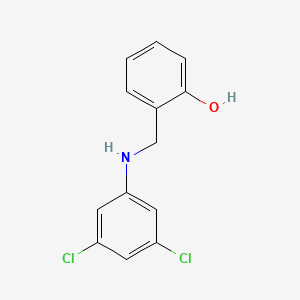 molecular formula C13H11Cl2NO B2815812 2-[(3,5-Dichloroanilino)methyl]benzenol CAS No. 199990-19-7