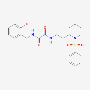 N1-(2-methoxybenzyl)-N2-(2-(1-tosylpiperidin-2-yl)ethyl)oxalamide