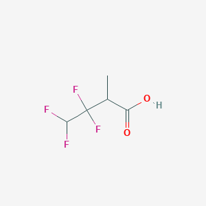 molecular formula C5H6F4O2 B2815826 3,3,4,4-四氟-2-甲基丁酸 CAS No. 2228204-33-7