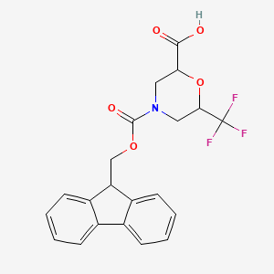 4-(9H-Fluoren-9-ylmethoxycarbonyl)-6-(trifluoromethyl)morpholine-2-carboxylic acid